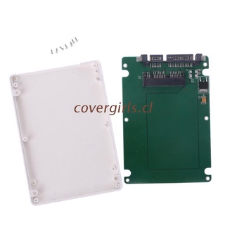 COVER 1.8" Micro SATA 16 Pin SSD To 2.5" SATA 22Pin HDD Adapter Converter With Case