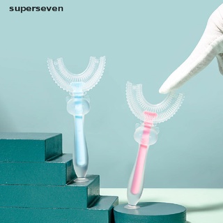 [supers] cepillo de dientes de silicona en forma de u cepillo de dientes de bebé cepillo de dientes de cuidado oral cepillo de limpieza.