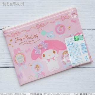❅✚✿Japón Daiso DAISO compra Sanrio cute Melody PVC bolsa de cosméticos impermeable de almacenamiento portátil (1)