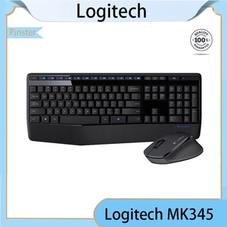 logitech mk345 con teclado de tamaño completo y ratón diestro oficina keyboa