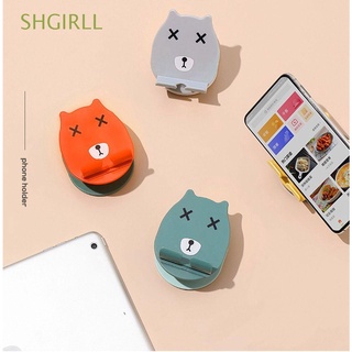 SHGIRLL Creative Tablet Holder Lazy Wall Mounted Phone Bracket Stand Universal Data Cable Rack Adjustable Desktop/Multicolor
