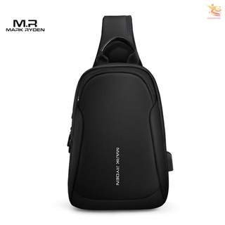 [outsideworld]MARK Ryden portátil de moda Casual antirrobo multifuncional impermeable carga USB hombres individual