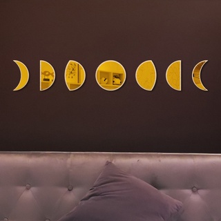 Espejo De pared De Acrílico Decorativo con espejo De Eclipse Befo y Acrílico Para decoración De habitación/habitación/luna (6)