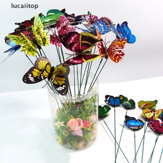 lucap manojo de mariposas jardín colorida mariposa estacas decoración decoración al aire libre.