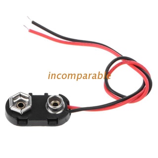 inco pp3 9v batería clip conector i tipo alambre estañado cables 150mm negro rojo