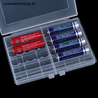 Onepertop caja/soporte De Plástico Resistente Para pilas 10 Aa/Aaa (Br) (6)