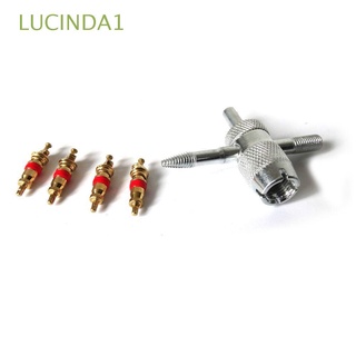 lucinda1 acondicionador herramienta de reparación moto removedor de neumáticos válvula núcleos llave de rueda destornillador llantas de coche tapas instalador/multicolor
