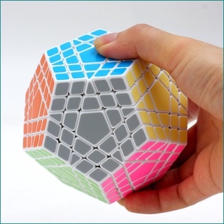 [cubo de cubo megaminx de mano santa] diversión educativa dodecahedron megaminx cubo con fondo blanco y negro (2)