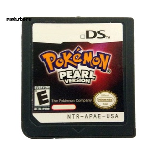 <richstore> tarjeta de cartucho de juego pokemon platinum/pearl/diamond para ns 3ds ndsi nds (7)