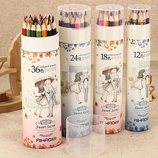 Haircare 12/18/24/36 Colors Art Drawing Colored Pencils Set Gift for Sketching Painting