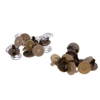 2x10 juegos De broche Magnético para coser botones De Costura 18mm bronce