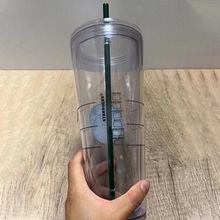 Starbucks vaso reutilizable de plástico con tapa y paja taza fría 2000 (8)