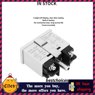 Bestchoices H7EC-BLM LCD Digital contador eléctrico totalizador sin entrada de voltaje Durable