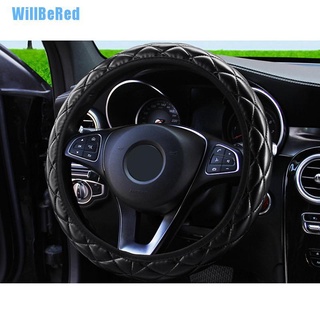 [Willbered] Cubierta de volante automático de cristal de la corona del coche de cuero de la Pu cubierta del volante del coche [caliente]