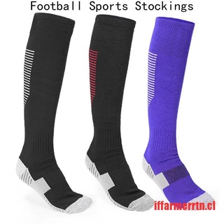 (if*hot) rayas profesionales deportes alta rodilla larga media transpirable fútbol calcetín