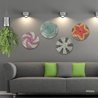 Joy - cesta tejida para decoración de pared, diseño de pasto marino, bandeja decorativa para dormitorio Boho