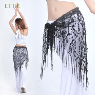 ETTIE Indian Dance Hip Scarf Belly Dance Tassel Belly Dancing Belt Women Belly Dance Costumes Triangle Scarf New Style Sequins/Multicolor