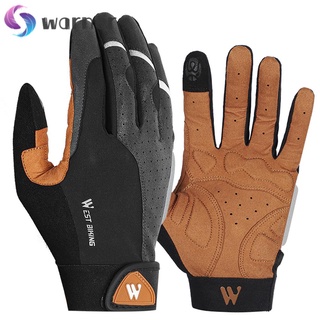 Warner 2020 WEST BIKING - guantes de ciclismo con pantalla táctil, antideslizante, 3 tipos, medio dedo completo