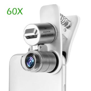 60X Zoom Óptico Teléfono Microscopio Lente Micro Lupa Con Clip (1)