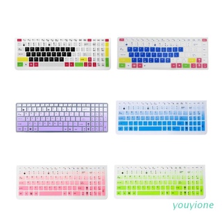 yyo teclado cubierta teclado película protector de piel notebook silicona protección para asus k50 portátil accesorio