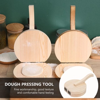 1 pza prensatelas de madera para bola de masa/herramienta de prensado para casa/hielo