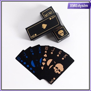 1 cubierta nueva cubierta de juegos de cartas de coleccin de naipes mate negro (6)