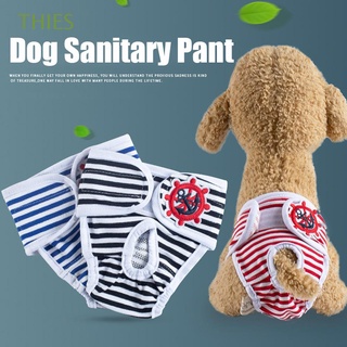 THIES Reutilizable Mascota Corto Algodón Menstruación Pañal Perro Pantalón Para Mujer Macho Sanitario Pañales Lavables Calzoncillos Ropa Interior Fisiológica