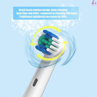 fagi 12 pzs cepillo de dientes eléctrico compatible con oral b cepillo de dientes eléctrico/cepillo de repuesto sensible/cuidado de la encía (4)