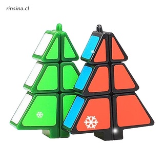 rin Speed Cube Christmas Tree Shape Cube Puzzle Best Gift Stocking Stuffer for Kids