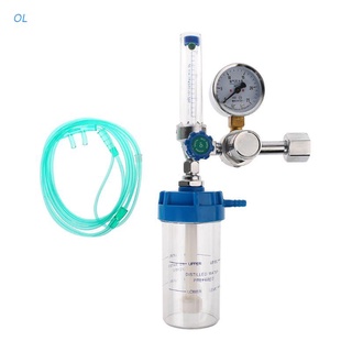 OL regulador de presión O2 médico inhalador de oxígeno presión reducción de la válvula medidor de oxígeno G5/8" 0-10L/min