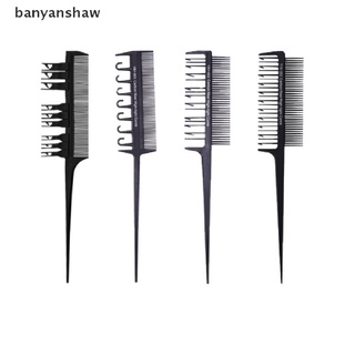 banyanshaw - juego de 4 peines profesionales para peluquero, coloración, coloración, salón, barbe cl (5)