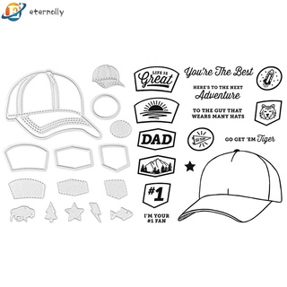 Eternamente DIY Logo sombrero moldes de Metal de corte de troquel plantilla de Scrapbooking relieve artesanía