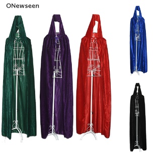 [Onewseen] Disfraces de terciopelo Unisex para adultos, disfraz de Halloween, capa, capa, disfraz de Cosplay