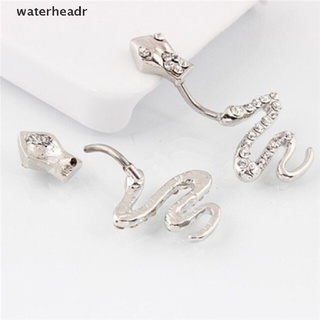 (waterheadr) mujeres serpiente acero inoxidable ombligo anillo ombligo anillo cuerpo piercing joyería en venta
