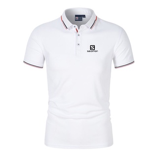 salomon polo camisa de alta calidad camiseta de los hombres versión coreana slim fit simple tendencia juventud solapa casual golf polos camisa de tenis