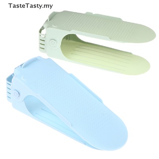 [tastetasty] 2 piezas de doble capa para zapatero, ajustable, almacenamiento de polvo, organizador de zapatos para el hogar