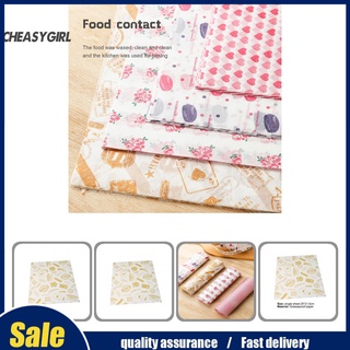 Cheasygirl lindo patrones de envoltura de tejido a prueba de grasa de alimentos de regalo de Picnic papel antiadherente para la cocina