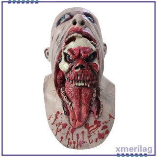 scary evil clown máscara grande lengua horrible halloween horror disfraz accesorios