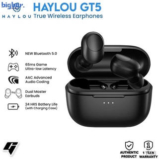 Audífonos inalámbricos haylou Gt5 con doble puerto Bluetooth 5.0 conector De alta calidad