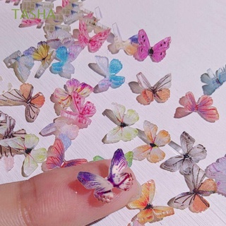 tasha acrílico mariposa uñas arte joyería ins estilo diy uñas arte accesorios 3d uñas arte decoración colorido encanto exquisito delicado japonés manicura