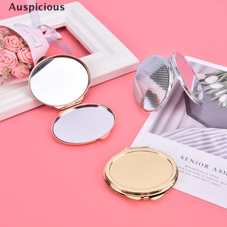 [auspicioso] Espejo de maquillaje compacto espejo de aumento cosmético de bolsillo de maquillaje espejo para viajes espejo de buena mercancía