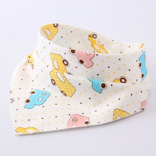 luck - baberos de doble capa para bebé, triángulo, saliva, baberos para niños y niñas, recién nacido, bufanda de algodón suave (9)