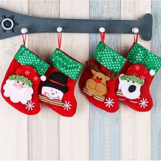 adornos colgantes de navidad muñeco de nieve santa alce oso de navidad caramelo bolsa de regalo decoraciones para el hogar calcetín de navidad árbol de navidad decoración (5)