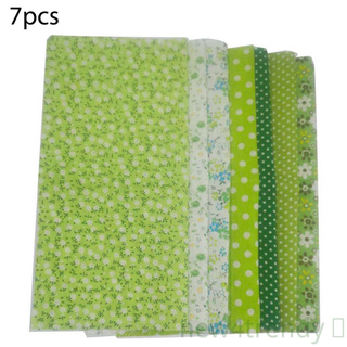 new4..7pcs tela de patchwork de algodón floral impreso paquetes cuadrados tela para bricolaje scrapbooking craft