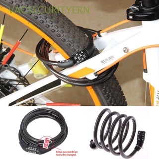 vacsecurityern alta calidad anti robo durable bicicleta motocicleta combinación de bloqueo codificado portátil cadena de acero caliente seguridad 4 códigos digitales