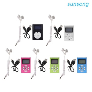 sunsong mx-808 mini usb de aluminio pantalla lcd 32gb micro sd tf tarjeta digital música mp3 reproductor