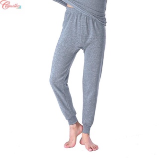 Los hombres otoño invierno térmico casa pantalones largos ropa interior pijamas caliente polainas