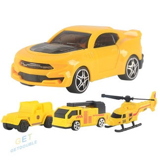 (GB) 4 piezas de simulación clásica de coche modelo Kid Dump Truck vehículo excavadora conjunto de juguetes (1)