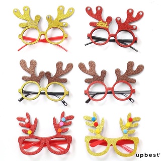 1pc gafas marco de navidad decorativo gafas de cumpleaños suministros creativos regalos de los niños upbest
