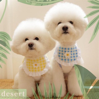 Producto de Pet Grooming para el desierto productos lavables de Gato bufanda en el cuello baberos bufanda para perro pañuelo de perro/Multicolor